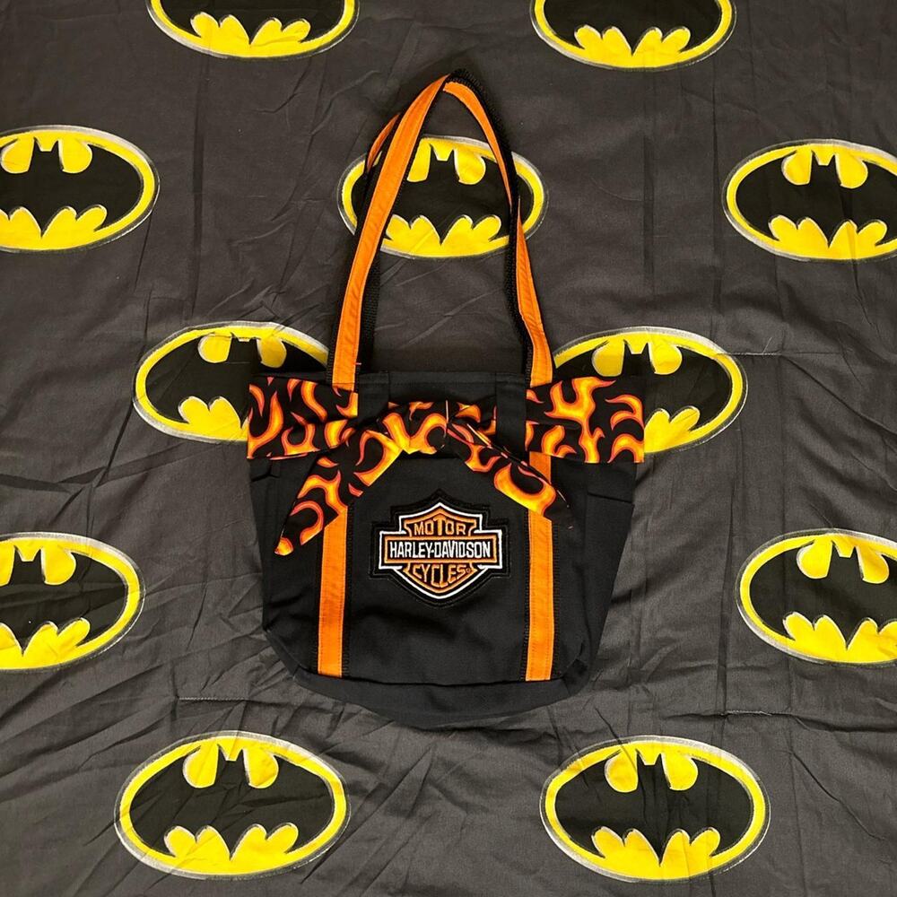 Custom Harley Davidson Motorcycles Logo Patch Bag Purse